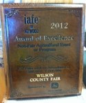 IAFE Award for the 2012 Spring Festival & Garden Tour