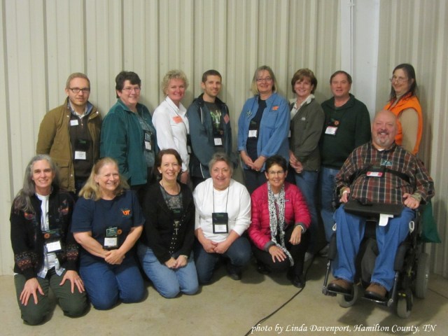 Back (l-r): Justin Stefanski, Lynn Mouvery, Lawana Nelson, Lee Nelson, Marianne Pelletier,Janie Kelley, Kevin Kelley, Cyntia Winfield Front (l-r): Lauren May, Carol Walenga, Flo Moore, Jan Littrell, Linda Robertson, Greg Tomerlin