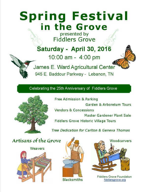 Fiddlers Grove Spring Festival - 30 April 2016